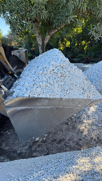 Elevate your landscape with our White Marble Rock, perfect for adding style and function to gardens, pathways, and water features. Its vibrant white color makes it an ideal choice for enhancing outdoor spaces with a clean, sophisticated look.  