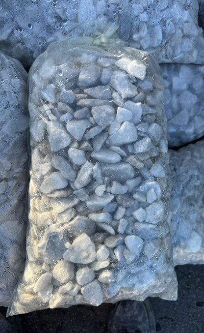 Elevate your landscape with our White Marble Rock, perfect for adding style and function to gardens, pathways, and water features. Its vibrant white color makes it an ideal choice for enhancing outdoor spaces with a clean, sophisticated look.  