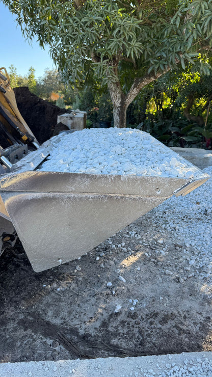 Elevate your landscape with our White Marble Rock, perfect for adding style and function to gardens, pathways, and water features. Its vibrant white color makes it an ideal choice for enhancing outdoor spaces with a clean, sophisticated look.  